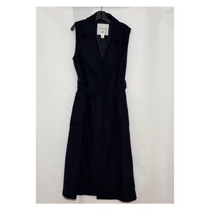 GIULIVA HERITAGE X H&M Sleeveless Trench Coat Midnight Blue Size Medium